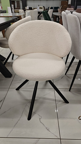 Стул на металлокаркасе Solomon крутящийся gray / black из шоурума 9